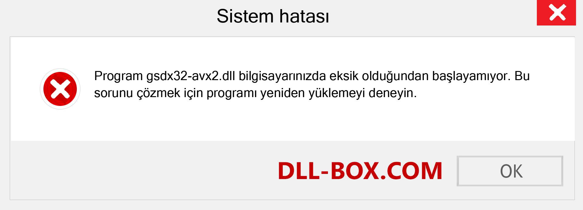 gsdx32-avx2.dll dosyası eksik mi? Windows 7, 8, 10 için İndirin - Windows'ta gsdx32-avx2 dll Eksik Hatasını Düzeltin, fotoğraflar, resimler